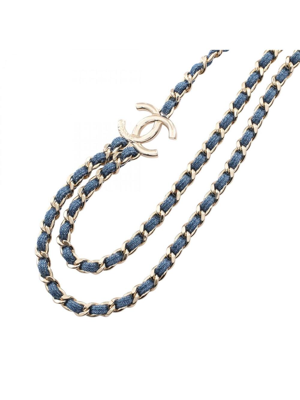 Chanel Coco Mark 2 In A Row Necklace #282631C12B